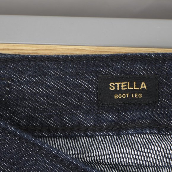 Express Jeans Stella Bootleg 4 (30 X 34) Women's Denim Jeans Dark Wash - Picture 10 of 12